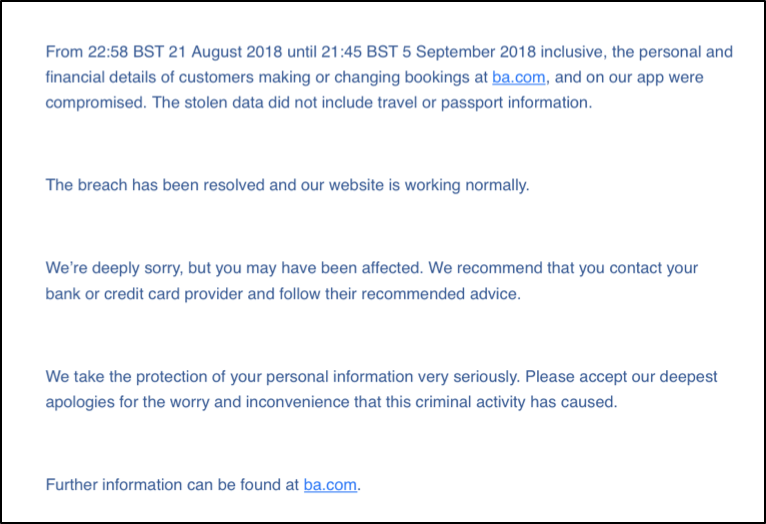 Credit card monitoring breach