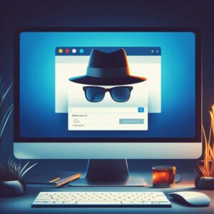 Browser incognito image generated by Bing AI